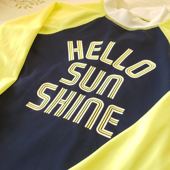 Lands' End Hello Sunshine Long Sleeve Swimsuit - Picture 2 of 6